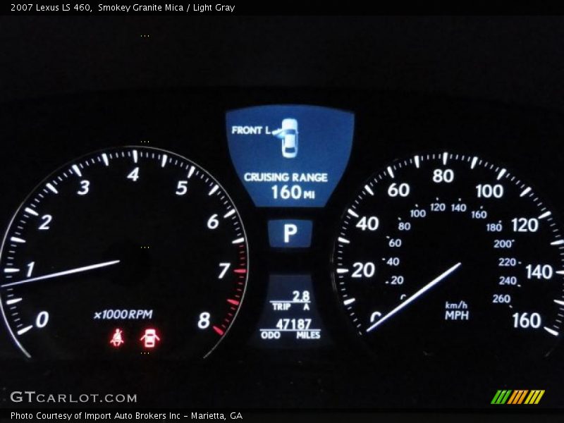 Smokey Granite Mica / Light Gray 2007 Lexus LS 460
