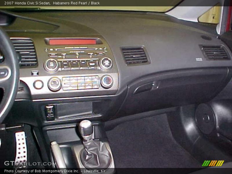Habanero Red Pearl / Black 2007 Honda Civic Si Sedan