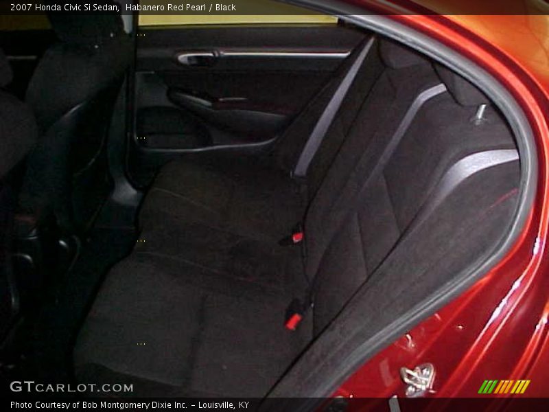 Habanero Red Pearl / Black 2007 Honda Civic Si Sedan