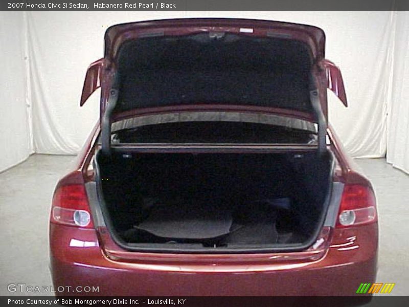 Habanero Red Pearl / Black 2007 Honda Civic Si Sedan