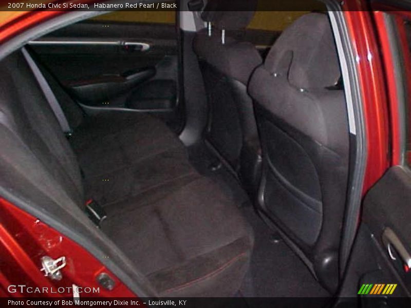 Habanero Red Pearl / Black 2007 Honda Civic Si Sedan