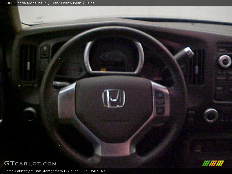 Dark Cherry Pearl / Beige 2008 Honda Ridgeline RT