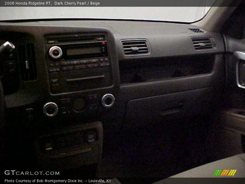 Dark Cherry Pearl / Beige 2008 Honda Ridgeline RT