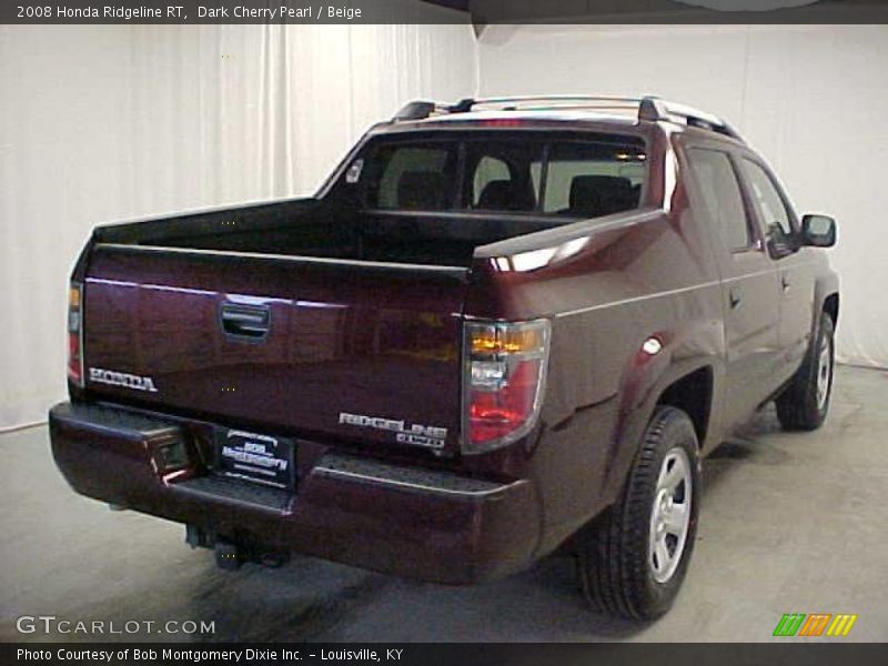 Dark Cherry Pearl / Beige 2008 Honda Ridgeline RT