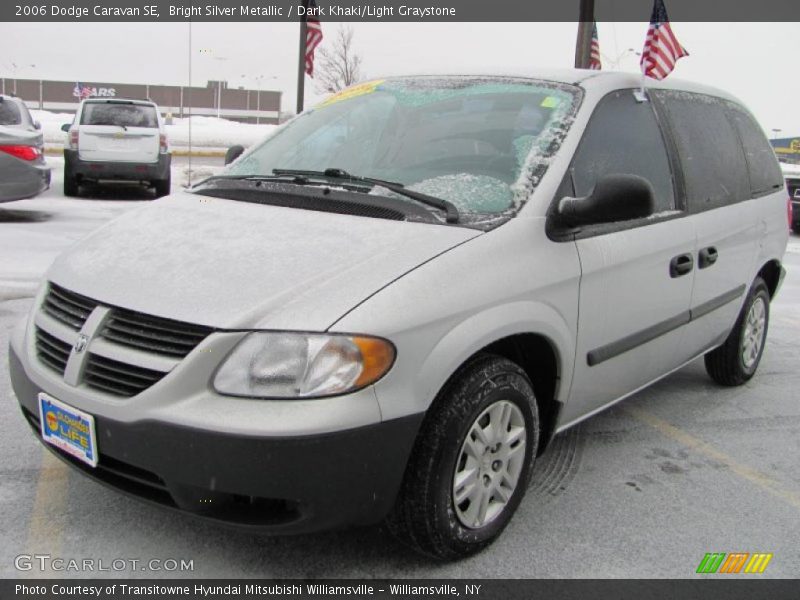 Bright Silver Metallic / Dark Khaki/Light Graystone 2006 Dodge Caravan SE