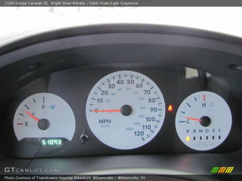 Bright Silver Metallic / Dark Khaki/Light Graystone 2006 Dodge Caravan SE
