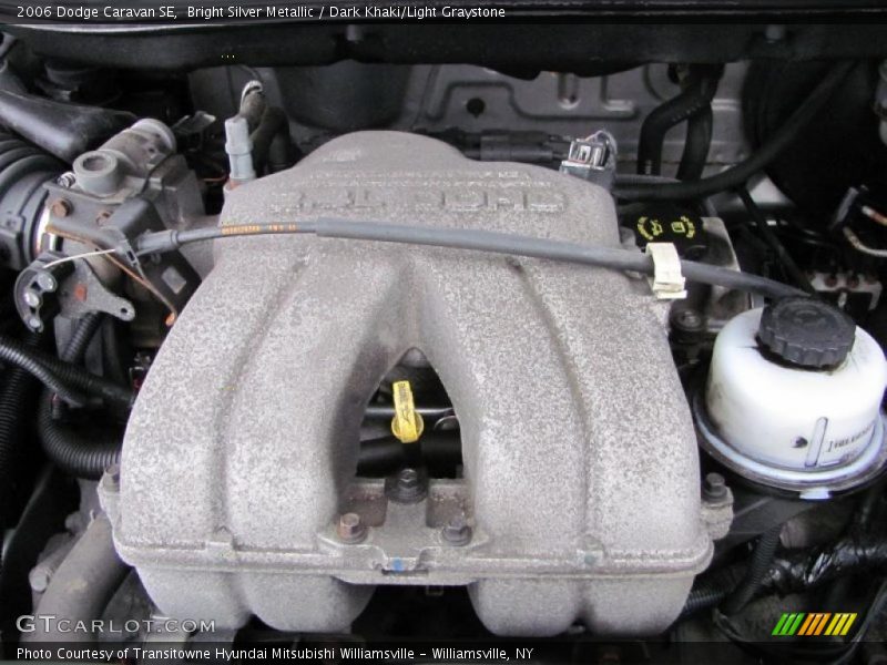 Bright Silver Metallic / Dark Khaki/Light Graystone 2006 Dodge Caravan SE
