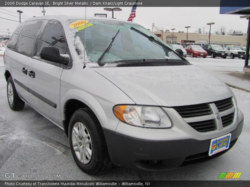 Bright Silver Metallic / Dark Khaki/Light Graystone 2006 Dodge Caravan SE