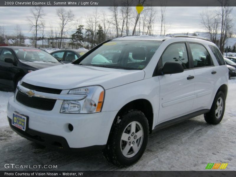 Summit White / Light Gray 2009 Chevrolet Equinox LS