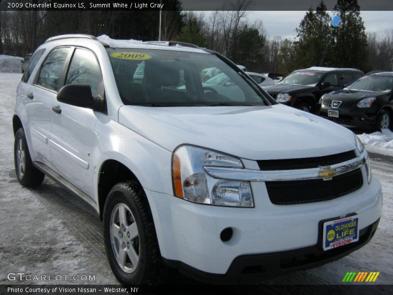 Summit White / Light Gray 2009 Chevrolet Equinox LS