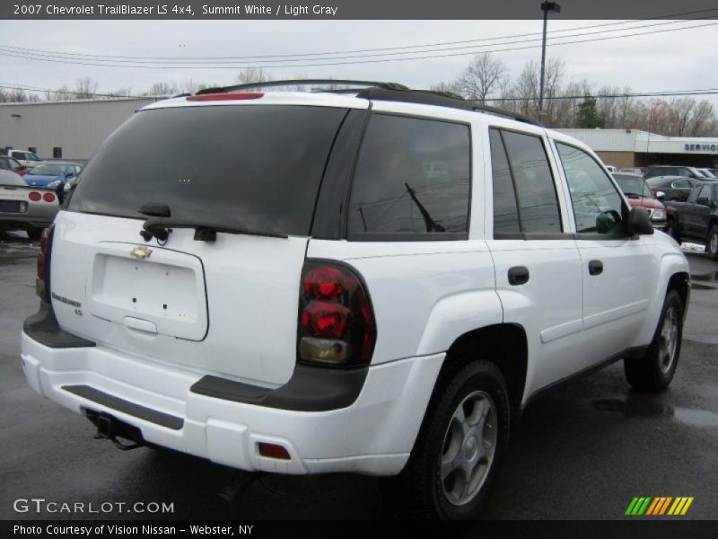 Summit White / Light Gray 2007 Chevrolet TrailBlazer LS 4x4