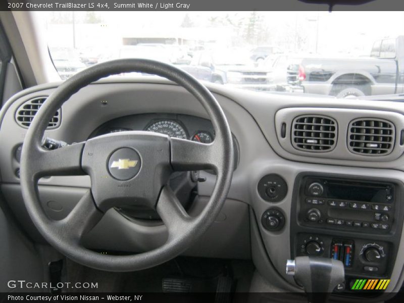 Summit White / Light Gray 2007 Chevrolet TrailBlazer LS 4x4