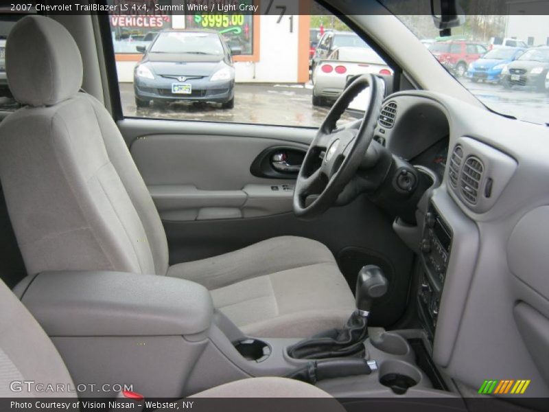 Summit White / Light Gray 2007 Chevrolet TrailBlazer LS 4x4