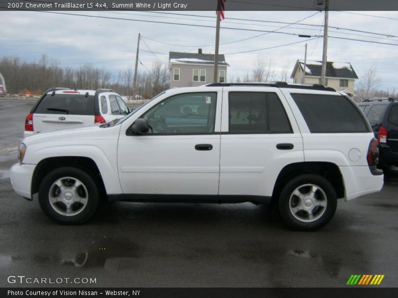 Summit White / Light Gray 2007 Chevrolet TrailBlazer LS 4x4