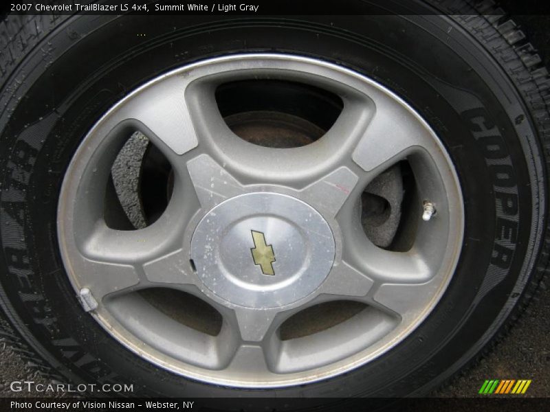 Summit White / Light Gray 2007 Chevrolet TrailBlazer LS 4x4