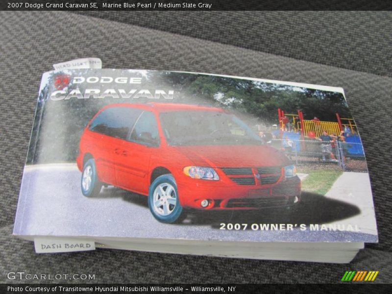 Marine Blue Pearl / Medium Slate Gray 2007 Dodge Grand Caravan SE