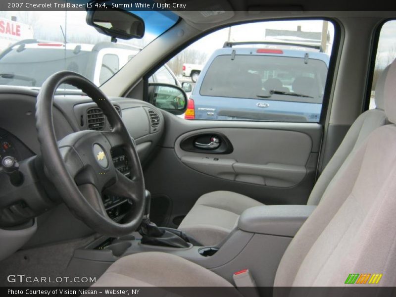 Summit White / Light Gray 2007 Chevrolet TrailBlazer LS 4x4