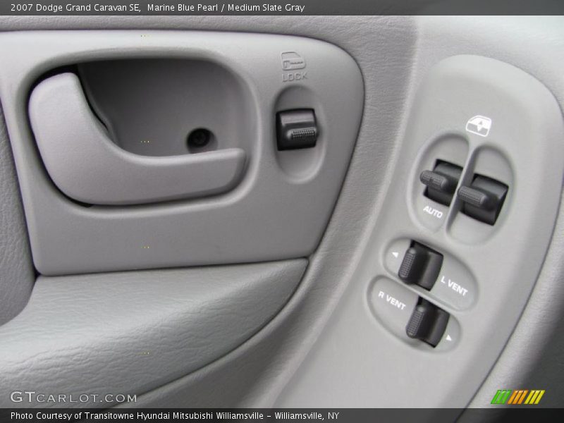 Marine Blue Pearl / Medium Slate Gray 2007 Dodge Grand Caravan SE