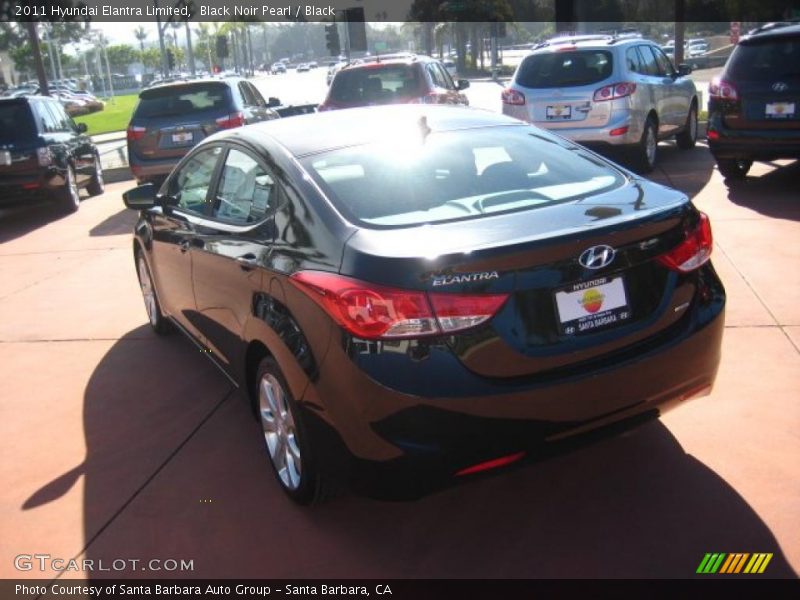 Black Noir Pearl / Black 2011 Hyundai Elantra Limited