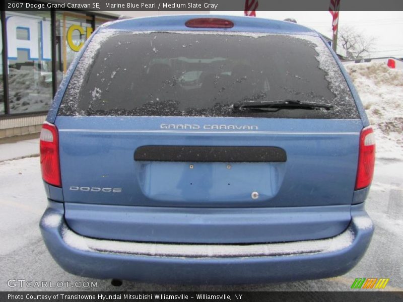 Marine Blue Pearl / Medium Slate Gray 2007 Dodge Grand Caravan SE