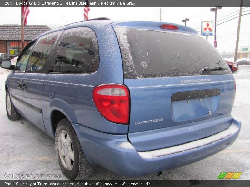 Marine Blue Pearl / Medium Slate Gray 2007 Dodge Grand Caravan SE