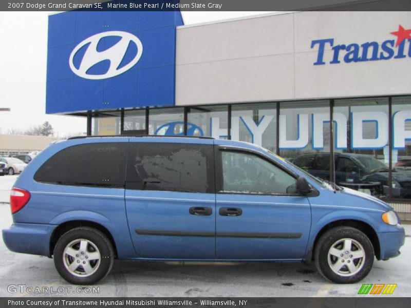 Marine Blue Pearl / Medium Slate Gray 2007 Dodge Grand Caravan SE