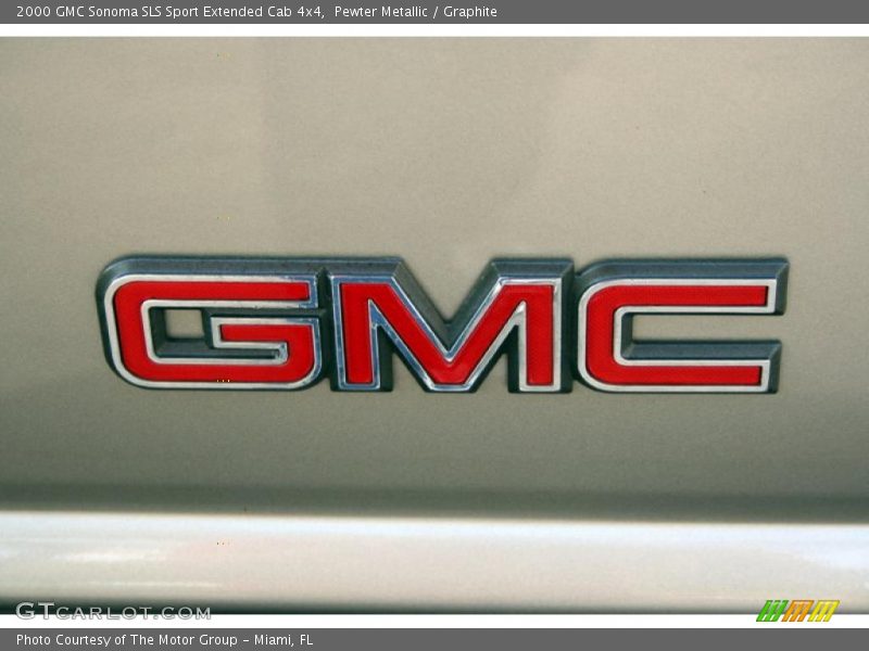 Pewter Metallic / Graphite 2000 GMC Sonoma SLS Sport Extended Cab 4x4