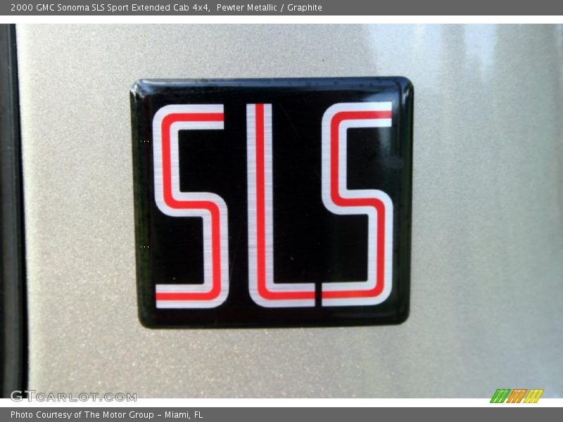 Pewter Metallic / Graphite 2000 GMC Sonoma SLS Sport Extended Cab 4x4