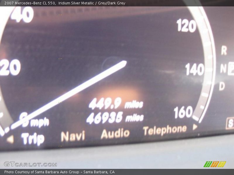 Iridium Silver Metallic / Grey/Dark Grey 2007 Mercedes-Benz CL 550