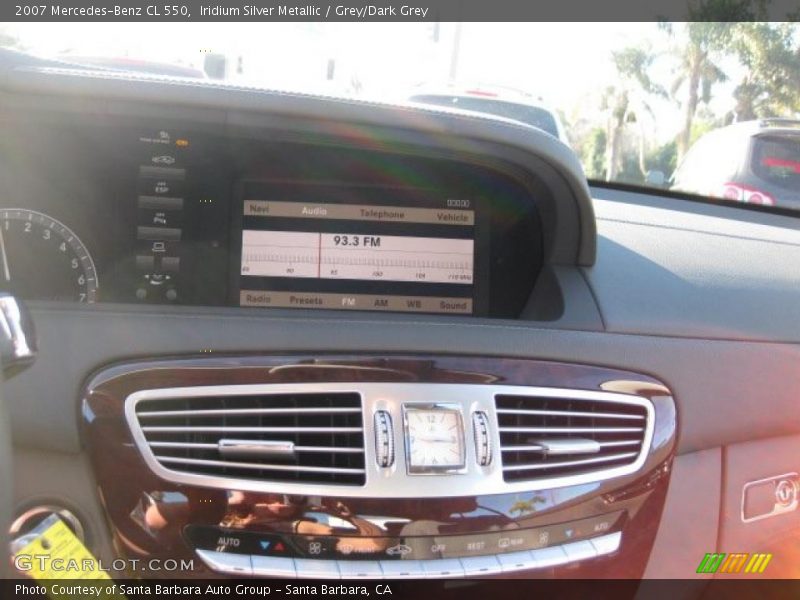 Iridium Silver Metallic / Grey/Dark Grey 2007 Mercedes-Benz CL 550