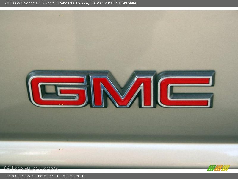 Pewter Metallic / Graphite 2000 GMC Sonoma SLS Sport Extended Cab 4x4