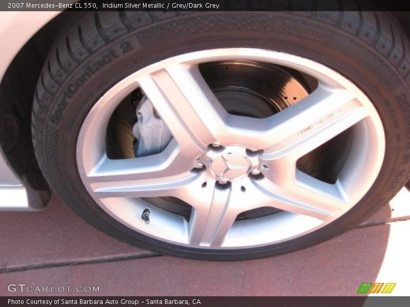 Iridium Silver Metallic / Grey/Dark Grey 2007 Mercedes-Benz CL 550