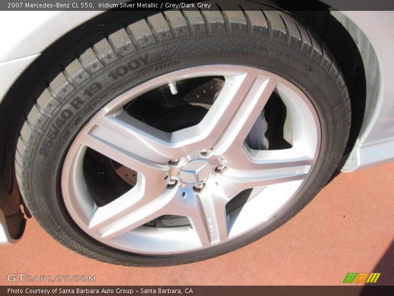 Iridium Silver Metallic / Grey/Dark Grey 2007 Mercedes-Benz CL 550