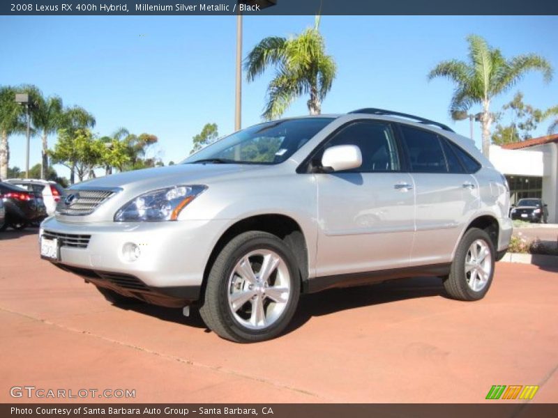 Millenium Silver Metallic / Black 2008 Lexus RX 400h Hybrid