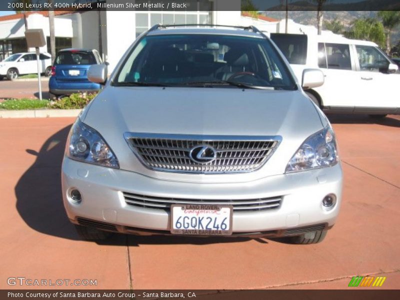 Millenium Silver Metallic / Black 2008 Lexus RX 400h Hybrid