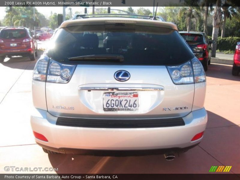 Millenium Silver Metallic / Black 2008 Lexus RX 400h Hybrid