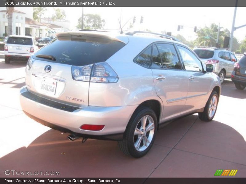 Millenium Silver Metallic / Black 2008 Lexus RX 400h Hybrid