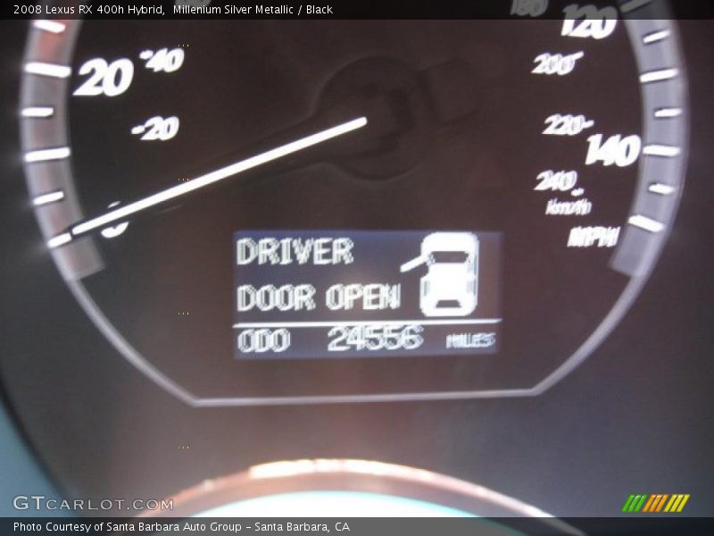 Millenium Silver Metallic / Black 2008 Lexus RX 400h Hybrid