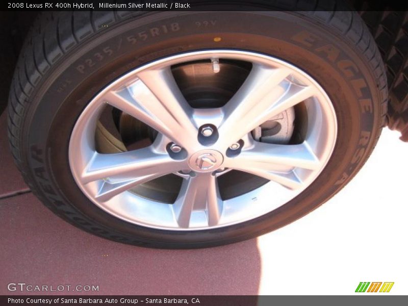 Millenium Silver Metallic / Black 2008 Lexus RX 400h Hybrid