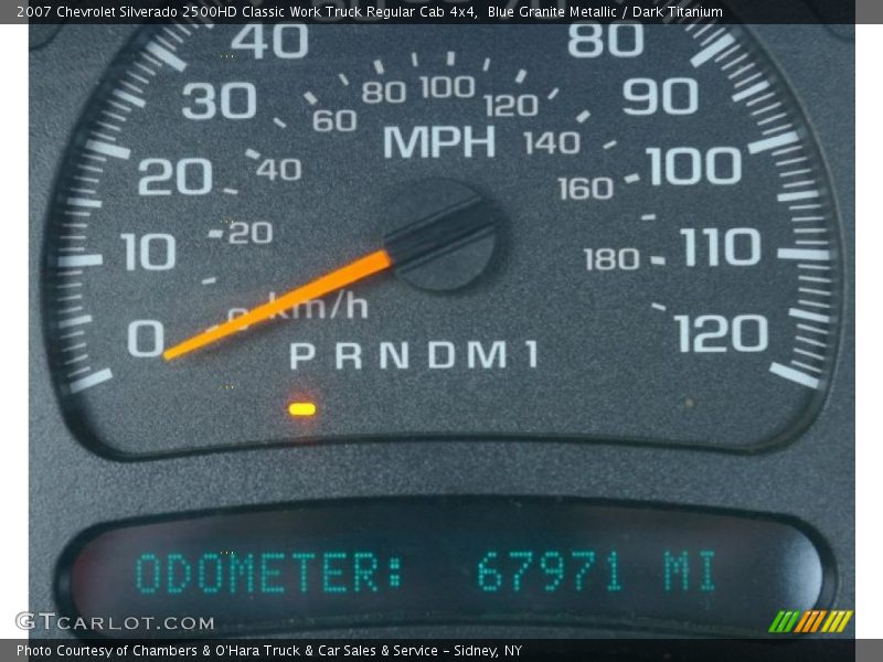 Blue Granite Metallic / Dark Titanium 2007 Chevrolet Silverado 2500HD Classic Work Truck Regular Cab 4x4