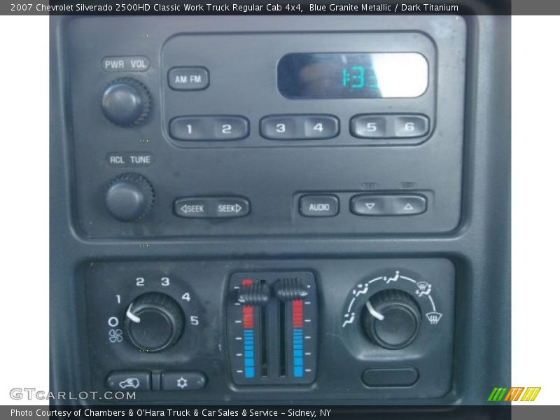 Blue Granite Metallic / Dark Titanium 2007 Chevrolet Silverado 2500HD Classic Work Truck Regular Cab 4x4