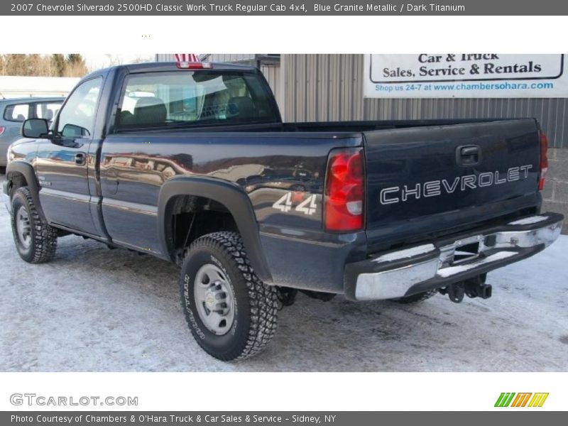 Blue Granite Metallic / Dark Titanium 2007 Chevrolet Silverado 2500HD Classic Work Truck Regular Cab 4x4