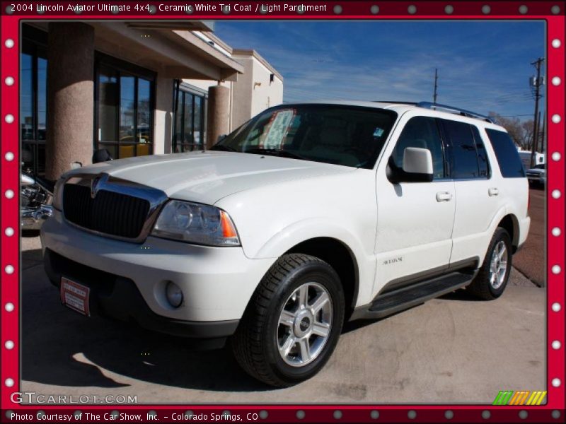 Ceramic White Tri Coat / Light Parchment 2004 Lincoln Aviator Ultimate 4x4