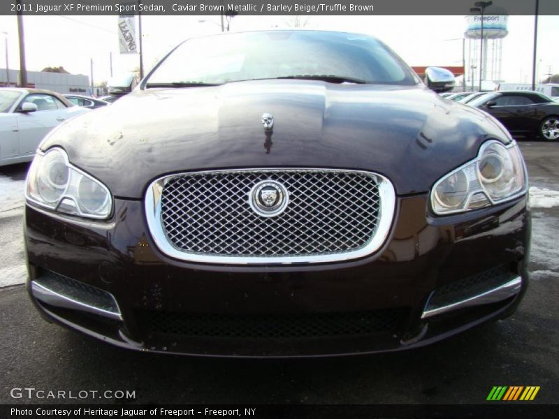 Caviar Brown Metallic / Barley Beige/Truffle Brown 2011 Jaguar XF Premium Sport Sedan