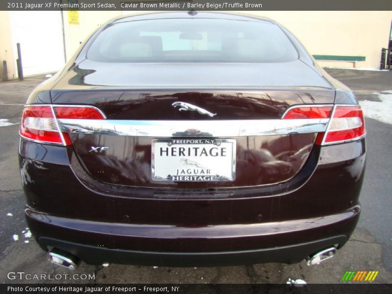 Caviar Brown Metallic / Barley Beige/Truffle Brown 2011 Jaguar XF Premium Sport Sedan