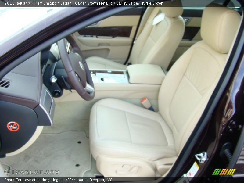 Caviar Brown Metallic / Barley Beige/Truffle Brown 2011 Jaguar XF Premium Sport Sedan