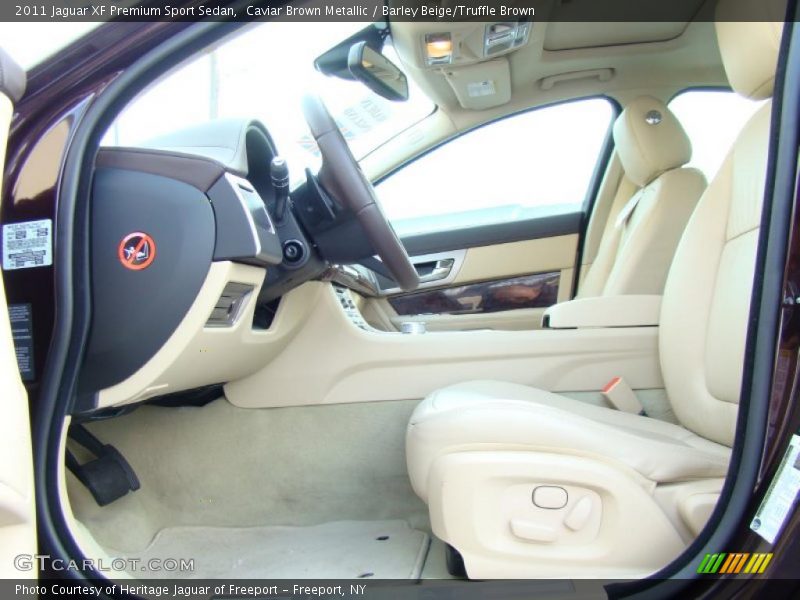 Caviar Brown Metallic / Barley Beige/Truffle Brown 2011 Jaguar XF Premium Sport Sedan