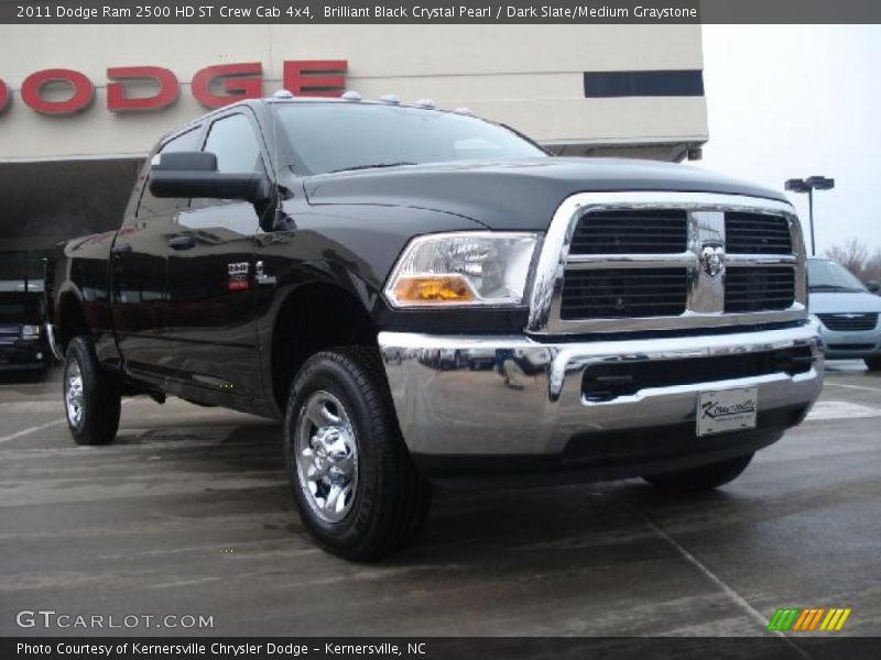 Brilliant Black Crystal Pearl / Dark Slate/Medium Graystone 2011 Dodge Ram 2500 HD ST Crew Cab 4x4