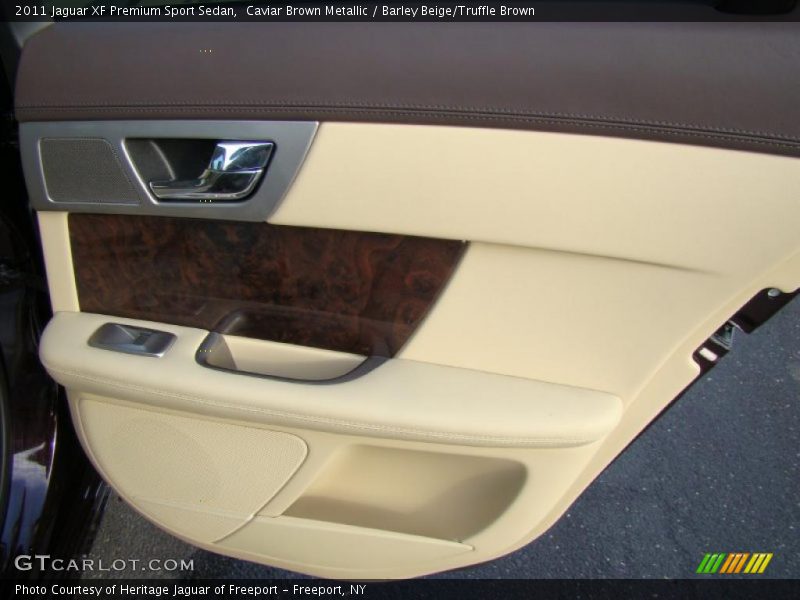 Caviar Brown Metallic / Barley Beige/Truffle Brown 2011 Jaguar XF Premium Sport Sedan