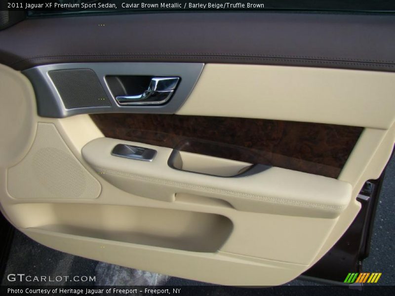 Caviar Brown Metallic / Barley Beige/Truffle Brown 2011 Jaguar XF Premium Sport Sedan